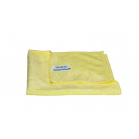Quick&Bright microfibre cloth, yellow, with Christ sew-in tag, 40 x 40 cm
