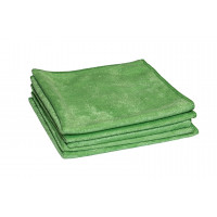 Quick&Bright microfibre cloth, green, with Christ sew-in tag, 40 x 40 cm