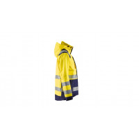 Damen High Vis Shell Jacke 4904, Farbe gelb/marineblau, Größe L