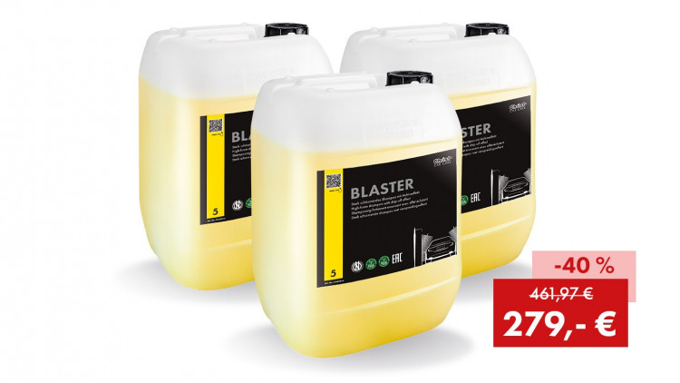 Aktionspaket BLASTER 2025: 3 x 25 kg Kanister zum Sonderpreis - Abbildung ähnlich