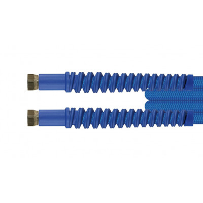 HD-Hochdruck-Schlauch, 4,20 m, Farbe blau, Dichtkegel (DKR), IG, 1/4“