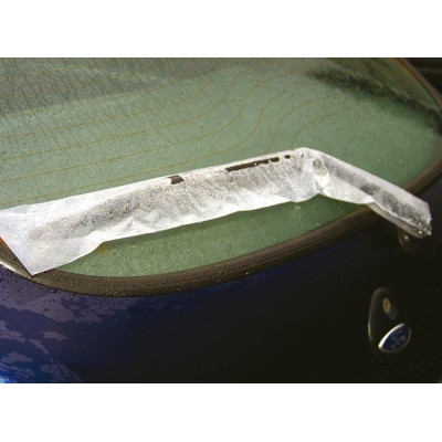 Plastic covers, protective covers for windscreen wipers, 750 x 100 x 0.050 mm, carton of 1000 pieces