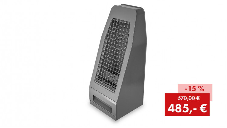 Mattenklopfer kpl. , Farbe  RAL 7037 - Abbildung ähnlich