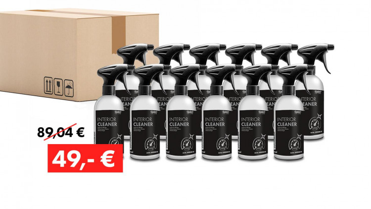 Aktionspaket Quick&Bright INTERIOR CLEANER, Innenraumreiniger: 12 x 500 ml Flasche - Abbildung ähnlich