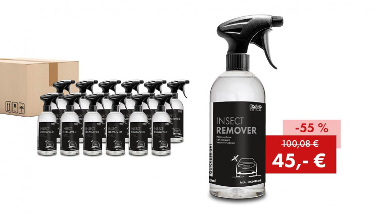 Aktionspaket Quick&Bright INSECT REMOVER, Insektenentferner: 12 x 500 ml Flasche - Abbildung ähnlich