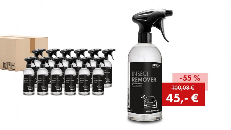 Aktionspaket Quick&Bright INSECT REMOVER, Insektenentferner: 12 x 500 ml Flasche - Abbildung ähnlich