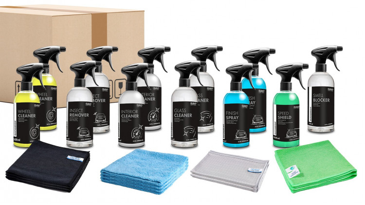 Testpaket Quick&Bright Shop-Produkte, 500 ml Flaschen - Abbildung ähnlich
