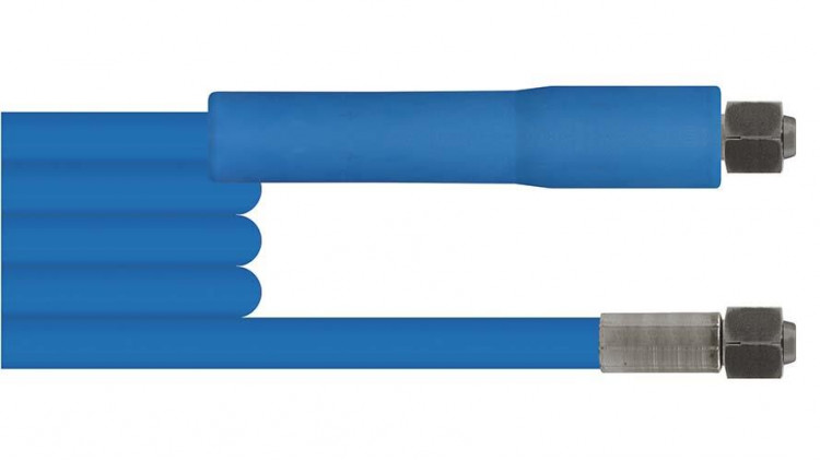 HD-Hochdruck-Schlauch, Drahteinlage, 5,0 m, Farbe blau, Dichtkegel (DKOL), IG: M14 x 1,5 - Abbildung ähnlich