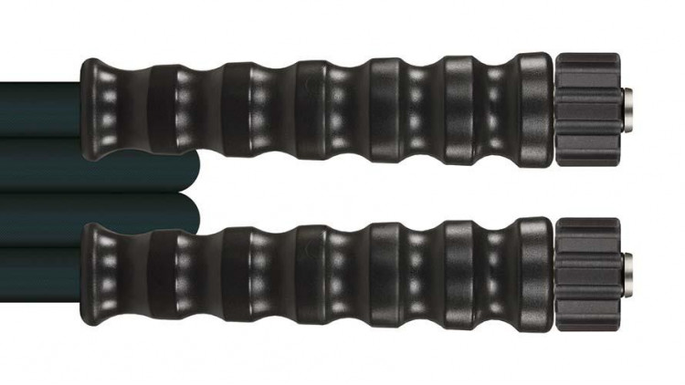 HD-Hochdruck-Schlauch, Drahteinlage, 15,0 m, Farbe schwarz, Handverschraubung M22 - Abbildung ähnlich