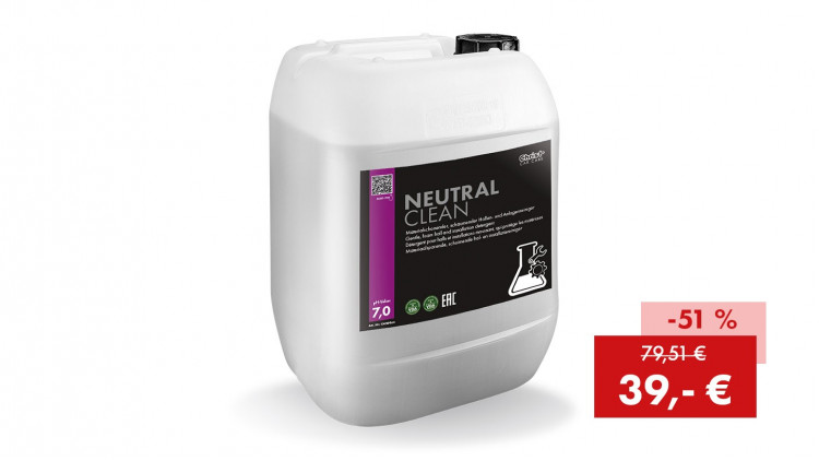 Sparaktion NEUTRAL CLEAN, Neutralreiniger: 10 kg Kanister zum Sonderpreis - Abbildung ähnlich
