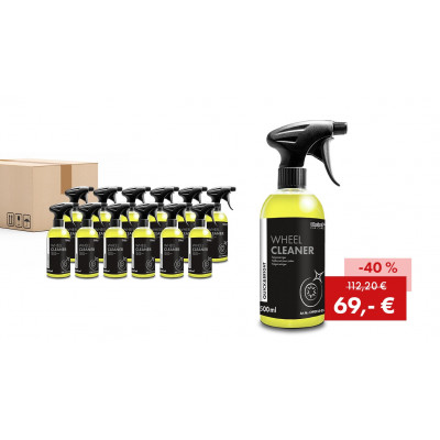 Aktionspaket Quick&Bright WHEEL CLEANER, Felgenreiniger-Gel: : 12 x 500 ml Flasche