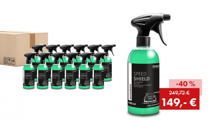 Aktionspaket Quick&Bright SPEED SHIELD, Sprühversiegelung: 12 x 500 ml Flasche - Abbildung ähnlich