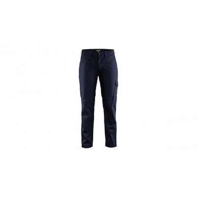 Ladies' trousers 7104, navy blue/cornflower blue, size 38