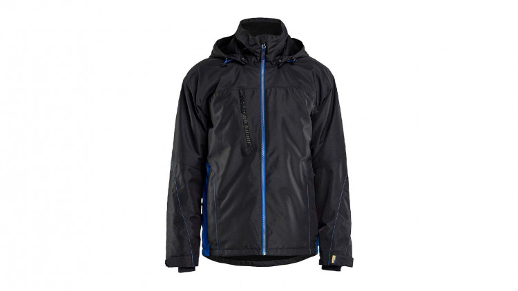 Leichte gefütterte Winterjacke 4890, Farbe schwarz/kornblau Größe XXXL - Abbildung ähnlich
