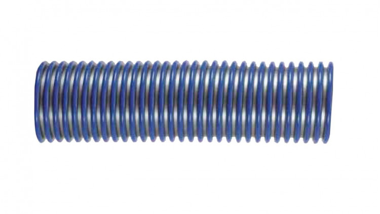 Staubsaugerschlauch Farbe silber-blau, DN50 - Abbildung ähnlich
