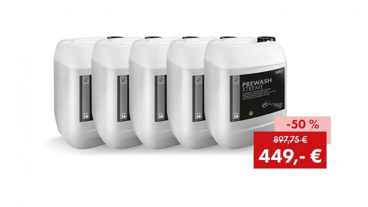 Einführungsaktion PREWASH XTREME: 5 x 25 kg Kanister zum Sonderpreis - Abbildung ähnlich
