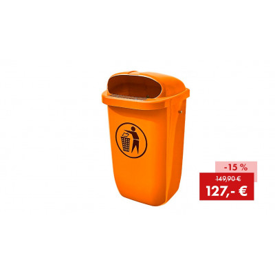 Außenabfalleimer, orange Außenabfalleimer, orange