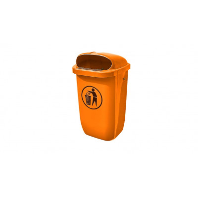 Außenabfalleimer, orange