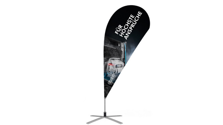 Beachflag in Tropfenform 