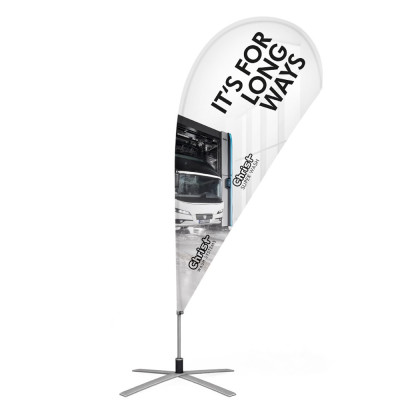 Beachflag in Tropfenform 