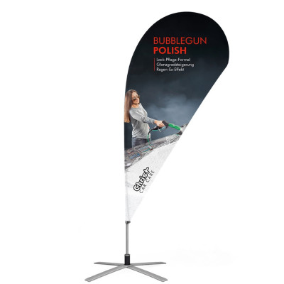 Beachflag in Tropfenform 