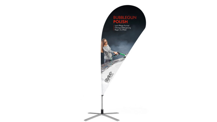 Beachflag in Tropfenform 