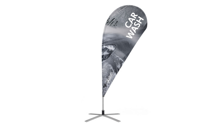 Beachflag in Tropfenform 