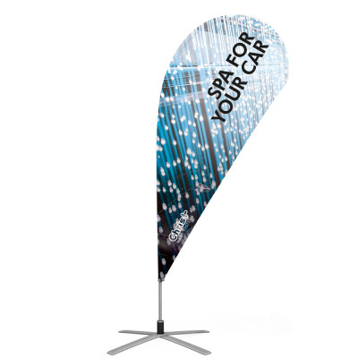 Beachflag in Tropfenform Beachflag in Tropfenform