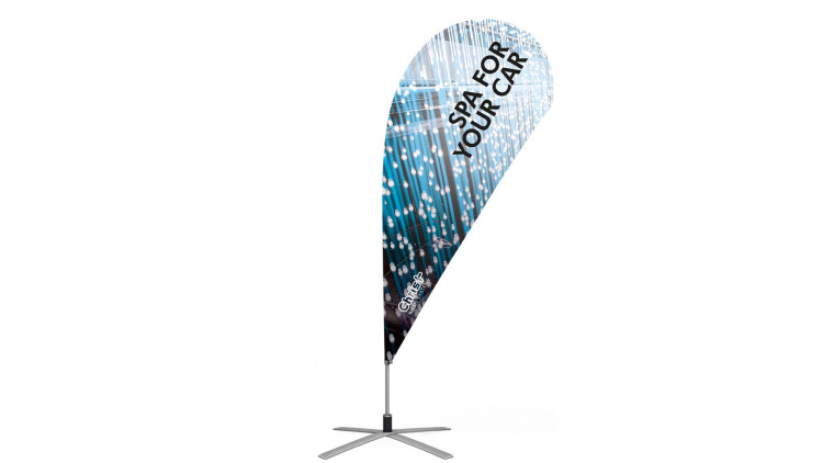 Beachflag in Tropfenform Beachflag in Tropfenform