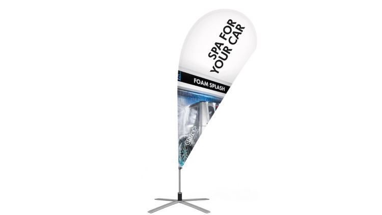 Beachflag in Tropfenform 