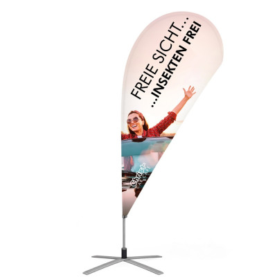 Beachflag in Tropfenform 