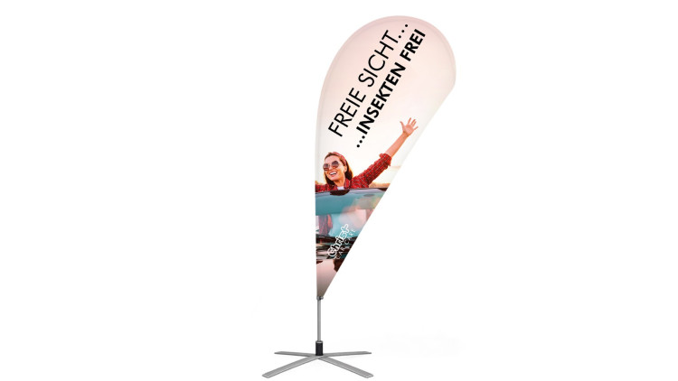 Beachflag in Tropfenform 