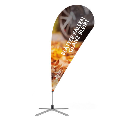 Beachflag in Tropfenform 