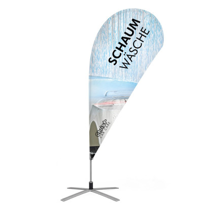 Beachflag in Tropfenform Beachflag in Tropfenform