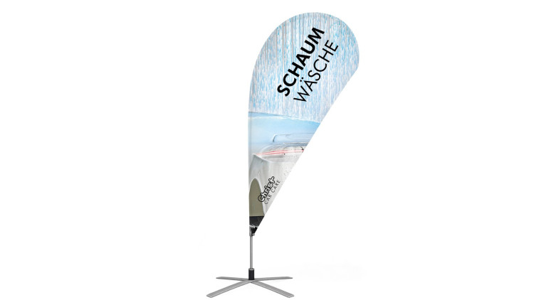 Beachflag in Tropfenform Beachflag in Tropfenform