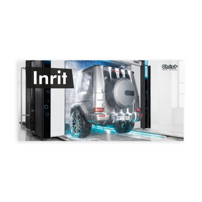 Hinweisschild „SPA FOR YOUR CAR“, Motiv 2 – Einfahrt, 595 x 290 mm - Niederländisch