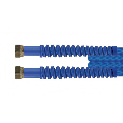 HD-Hochdruck-Schlauch, 4,70 m, Farbe blau, Dichtkegel (DKR), IG, 3/8“