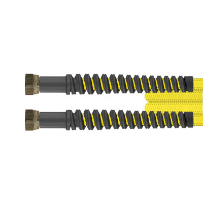 High-pressure hose, 3.50 m, yellow, sealing cone (DKR), FT, 3/8