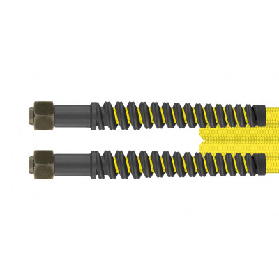 High-pressure hose, 3.50 m, yellow, sealing cone (DKOL), FT, M18 x 1.5