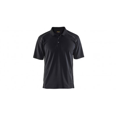 Polo shirt with UV protection, 3326, black, size L
