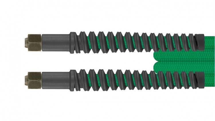HD-Hochdruck-Schlauch, 4,20 m, Farbe Grün, Dichtkegel (DKOL), IG, M14 x 1,5 - Abbildung ähnlich