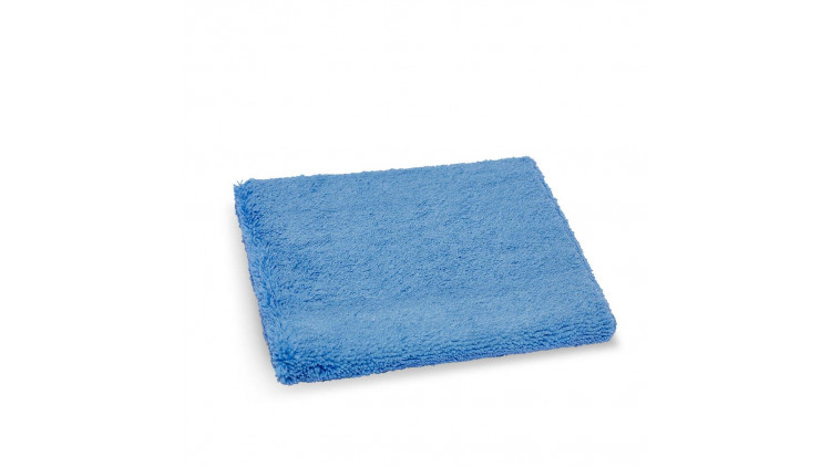 Quick&Bright Hochflor Staub- und Poliertuch blau, 38 x 38 cm, einzeln verpackt (VE=24 Pack) - Abbildung ähnlich