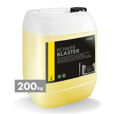 POWER BLASTER, high-foam shampoo with extra-rapid drip-off effect, 200 kg