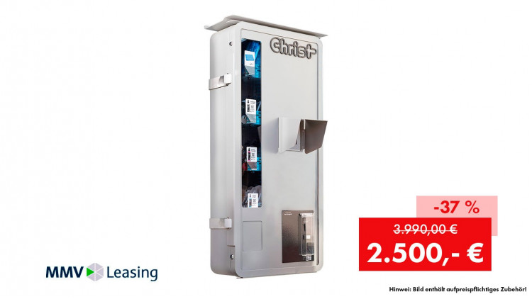 Abverkauf: Verkaufsautomat QUICK&BRIGHT mit elektronischem Münzprüfer - Abbildung ähnlich Abverkauf: Verkaufsautomat QUICK&BRIGHT mit elektronischem Münzprüfer - Abbildung ähnlich