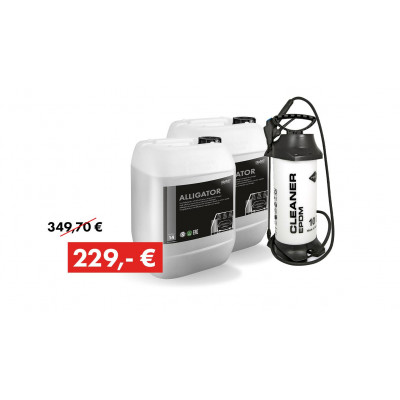 Promotion package ALLIGATOR 2023: 2 x 25 kg canister + MESTO pressure spray 3270PE, 10 litre