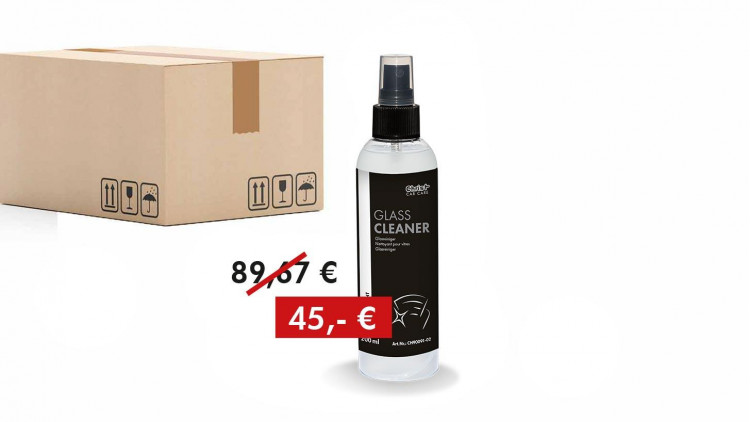 Promotion package QUICK&BRIGHT GLASS CLEANER, glass cleaner, box (45 x 100 ml) - Image similar