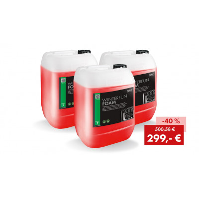 Aktionspaket WINTERFUN FOAM 2025: 3 x 25 kg Kanister