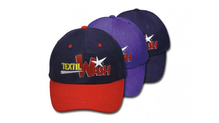 Baseball-Cap Textil Wash, kornblau - Abbildung ähnlich