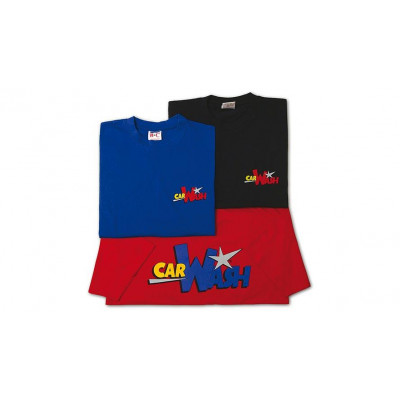 Rundhals T-Shirt Car Wash, kornblau, Größe M