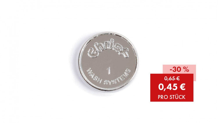 Wertmarke, Jeton, Christ 1, 17.5 mm geprägt, vernickelt - Abbildung ähnlich